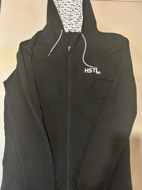 HSTL. Made Black Zip-Up Hoodie with Logo